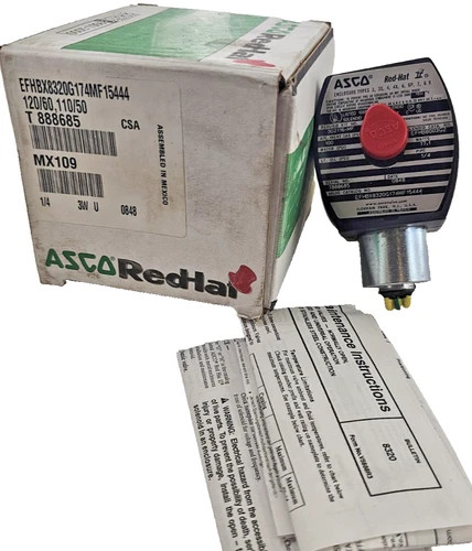 ASCO Red-Hat 8320G174 Solenoid Valve 1/4" NPT Brass 120V AC Explosion-Proof — product image 5 of 5