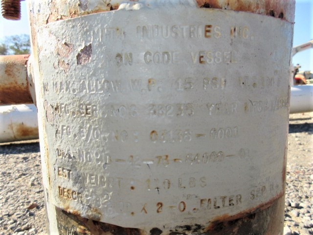 Smith Industries A 2-0 Filter Separator 8 5/8" x 2' — product image 3 of 8