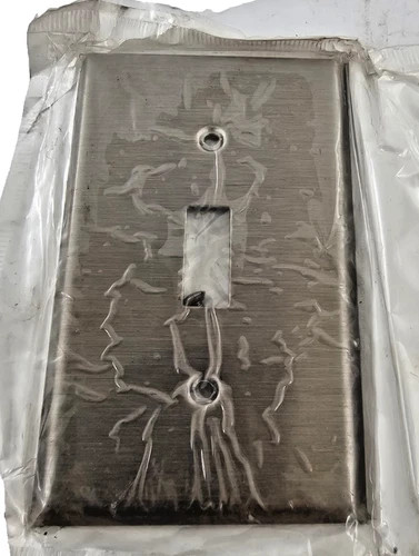Leviton 84001-40 Stainless Steel Single Gang Toggle Switch Wall Plate