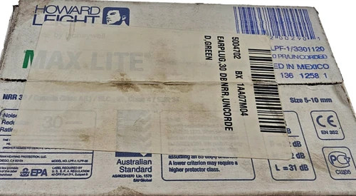 Howard Leight Max Lite Uncorded Earplugs LPF-1, Box of 200 Pairs — product image 4 of 4