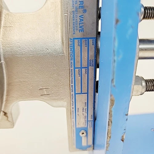 Jamesbury 4-inch CL-150 Wafer-Sphere Butterfly Valve 815W-11-3600XZ-C with Pneumatic Actuator — product image 7 of 11