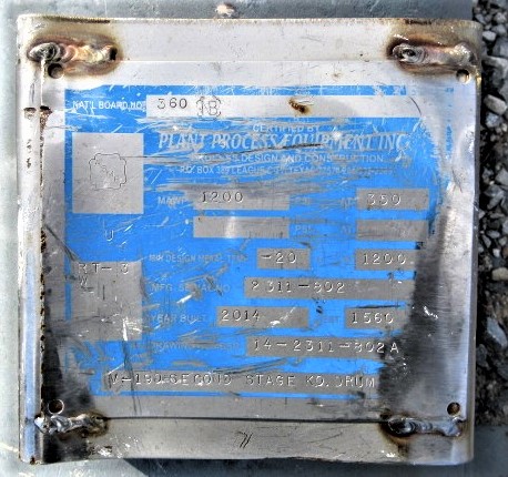 Plant Process Equipment 1st Stage Knockout Drum 14" x 6'6" — product image 12 of 13