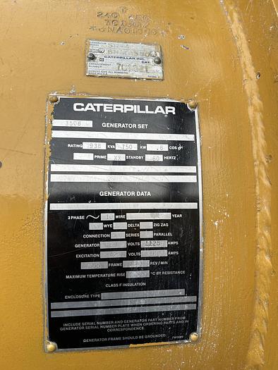 Caterpillar 3508 Diesel Generator Set 750 kW — product image 3 of 3
