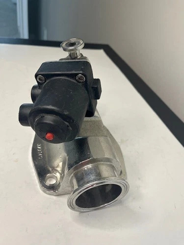 GEMÜ 2" Pneumatically Actuated Sanitary Diaphragm Valve with Tri-Clamp Connections — product image 4 of 6