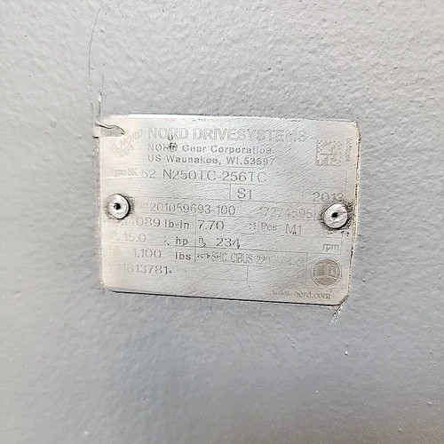 SPX Waukesha Cherry-Burrell 5070 Rotary Positive Displacement Lobe Pump with 15 HP Motor and 7.70:1 Gearbox — product image 17 of 19
