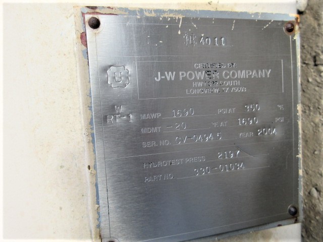 J-W Power Company Gas Scrubber Vessel 20" x 6'6" — product image 8 of 9