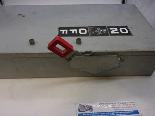 General Electric Heavy Duty Safety Switch TH3363J, 100A, 600V, 3-Pole, Fusible, NEMA 12 — product image 6 of 8