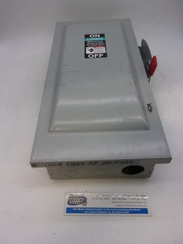 Siemens GNF323 Non-Fusible General Duty Safety Switch, 100A, 240V, 3-Pole, NEMA 1 — primary product image