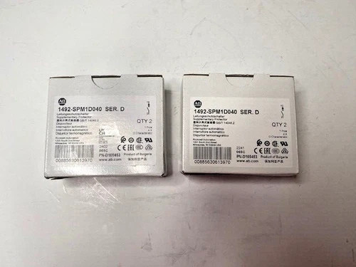 Allen Bradley 1492-SPM1D040 4A Miniature Circuit Breaker (Pack of 2, Lot of 2) — primary product image
