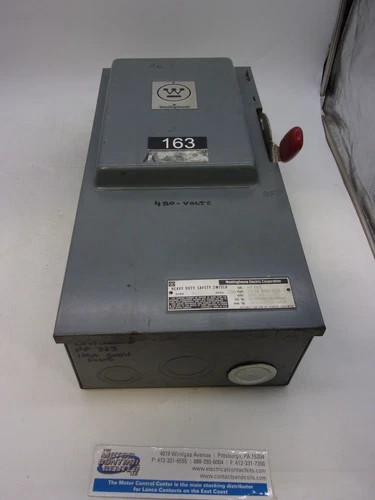 Westinghouse HF363 Heavy Duty Safety Switch, 100A, 600V, 3-Pole, Fusible, NEMA 1 — primary product image