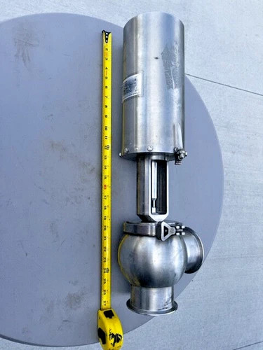 Waukesha Cherry-Burrell W61T-LS 4.0" Sanitary Valve with Actuator — primary product image