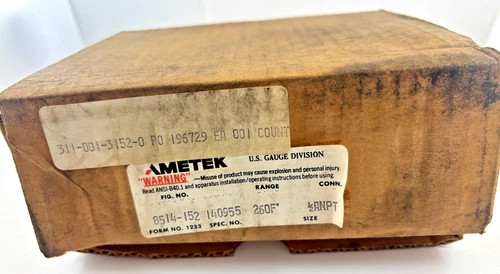 Ametek U.S. Gauge 140955 Industrial Dial Thermometer, 260°F Range — product image 4 of 5