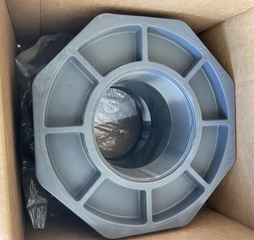 Hayward BFA1040CES 4" PVC Bulkhead Tank Fitting with EPDM Gasket — primary product image