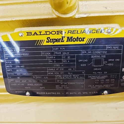 Waukesha Cherry-Burrell S2092 3x4 Centrifugal Pump 316LSS with 40 HP Baldor-Reliance Motor — product image 4 of 11