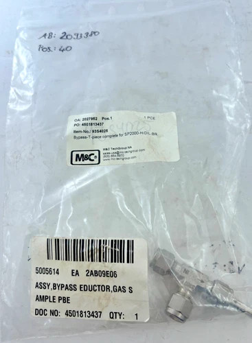 Swagelok 93S4025 Bypass-T Piece Complete Stainless Steel — primary product image