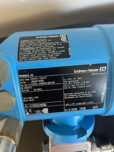 Endress+Hauser Promag 53H Electromagnetic Flowmeter 53H04-1JQ2/0 — product image 3 of 8