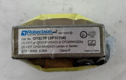 Robertson Worldwide Fluorescent Lamp Ballast O1527P 3P10104 — primary product image