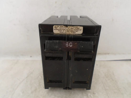Crouse-Hinds MP260 60 Amp 2-Pole Plug-In Circuit Breaker