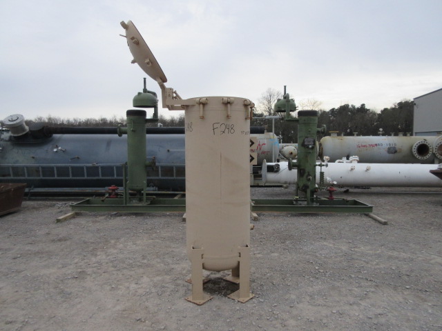 National Tank Company Vertical Cartridge Filter Vessel, 26" Diameter x 54" Height, 150 PSI