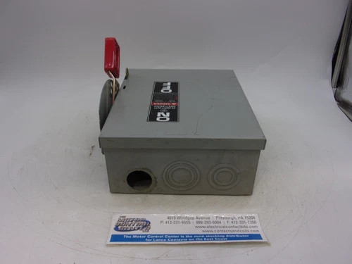 GE THN3361 General Duty Safety Switch 30A 600V 3P Non-Fusible NEMA 1 — product image 7 of 8