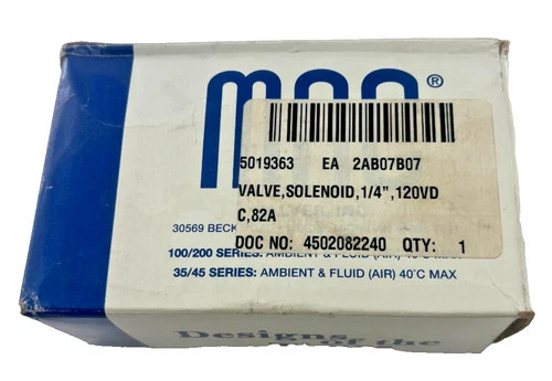 MAC Valves 82A-AB-BAA-TM-DEMA-1BA Solenoid Valve 120VDC — product image 6 of 7
