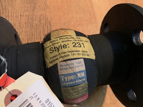 Proco Style 231 Single Arch Neoprene Expansion Joint 1.5" x 6" — product image 4 of 4