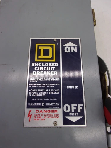 Square D Enclosed Circuit Breaker FA-100-AWK Series E1 — product image 5 of 7