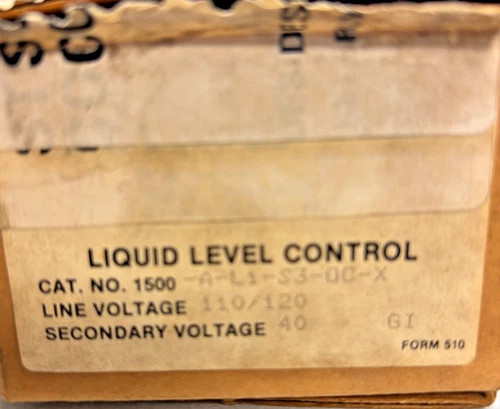B/W Controls 1500-A-L1-S3-OC-X Liquid Level Control Relay — primary product image