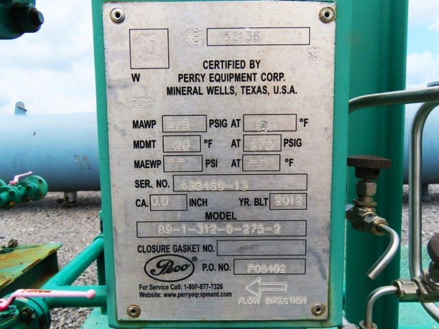 Peco Vertical Gas Filter Separator Skid, Model 89-1-312-6-275-2 — product image 5 of 10