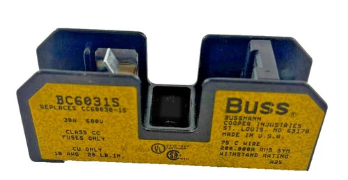 Bussmann BC6031S Class CC Fuse Block