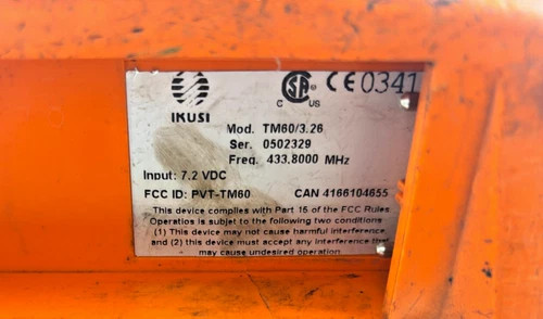 IKUSI TM60/3.26 Radio Remote Control Transmitter — product image 5 of 5