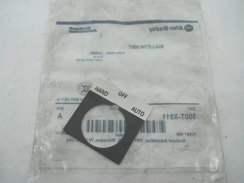 Allen-Bradley 800T-X511 Hand-Off-Auto Legend Plate — product image 2 of 2