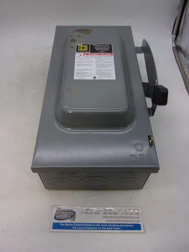 Square D D223N General Duty Safety Switch, 100A, 240V, Fusible, NEMA 1 — primary product image
