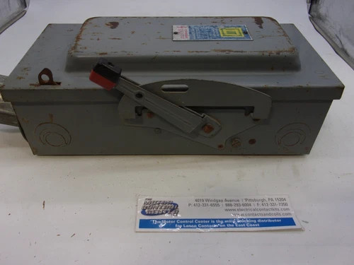 Square D H362WH Heavy Duty Safety Switch, 60A, 600V, 3-Pole, Fusible, NEMA 1 — product image 6 of 8