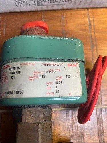 ASCO RedHat 8210B057 Solenoid Valve, 2-Way Normally Closed, 1" NPT, 120V AC — product image 3 of 4