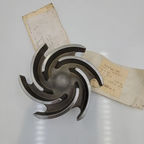 Goulds 3196 MTX Centrifugal Pump Impeller, 2x3-6, 6 Vane, 5.875" Diameter, 316SS — product image 6 of 7