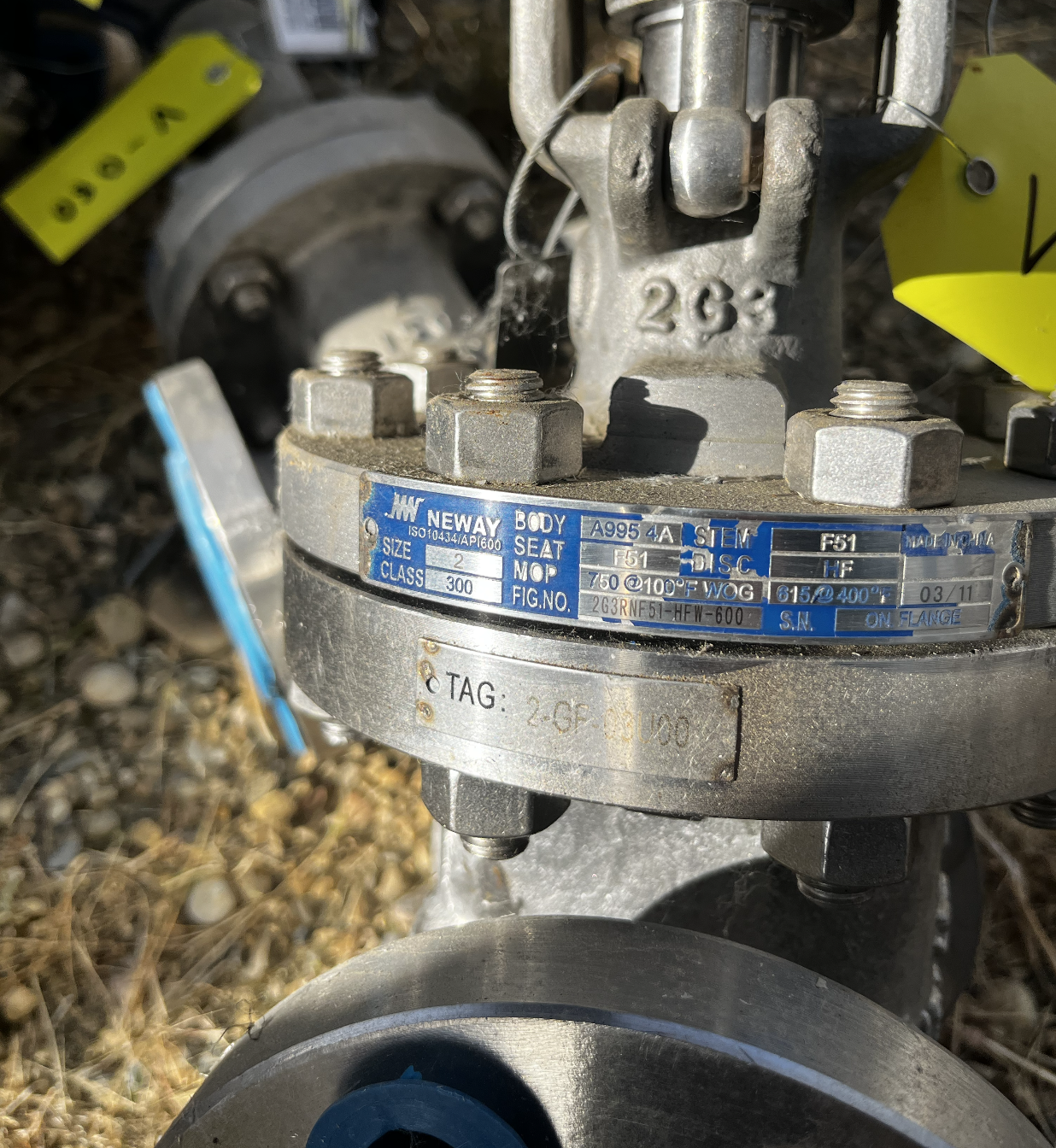 Neway 2 Inch Class 300 Cast Steel Globe Valve 263RNF51-HFW-800 — product image 2 of 2