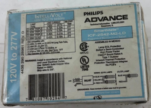 Philips Advance SmartMate Electronic Ballast ICF-2S42-M2-LD — product image 5 of 6