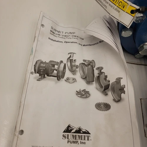 Summit Pump 2196 STO Centrifugal Pump 1.5x3-8 DI/SS with 7.2" Impeller — product image 2 of 16