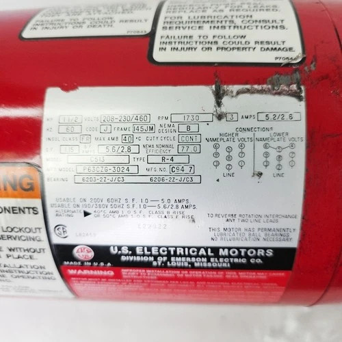 Bell & Gossett Series 1531 Model 312T Cast Iron Close-Coupled End-Suction Booster Pump with 0.25 HP Motor — product image 5 of 6