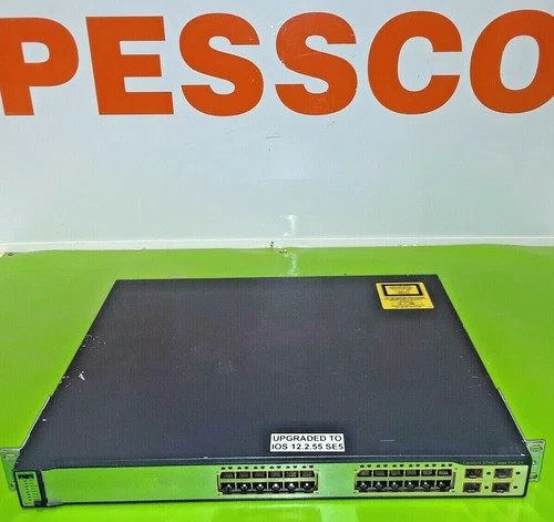 Cisco Catalyst 3750G-24PS-S 24-Port Gigabit Ethernet PoE Switch