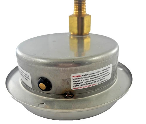 Winters PFP1003R14FF Premium Stainless Steel Liquid Filled Pressure Gauge, 4" Dial, 0-60 PSI, 1/4" NPT Back Connection — product image 3 of 6