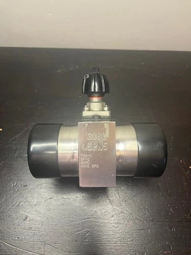 Gemu 2" Straight Thru Diaphragm Valve with Flush 798-U Stainless Steel 316L 5PN5 SFV5
