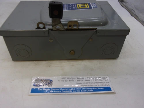 Square D D222N Fusible Safety Switch, 60A, 240V, 2-Pole, NEMA 1 — product image 6 of 8