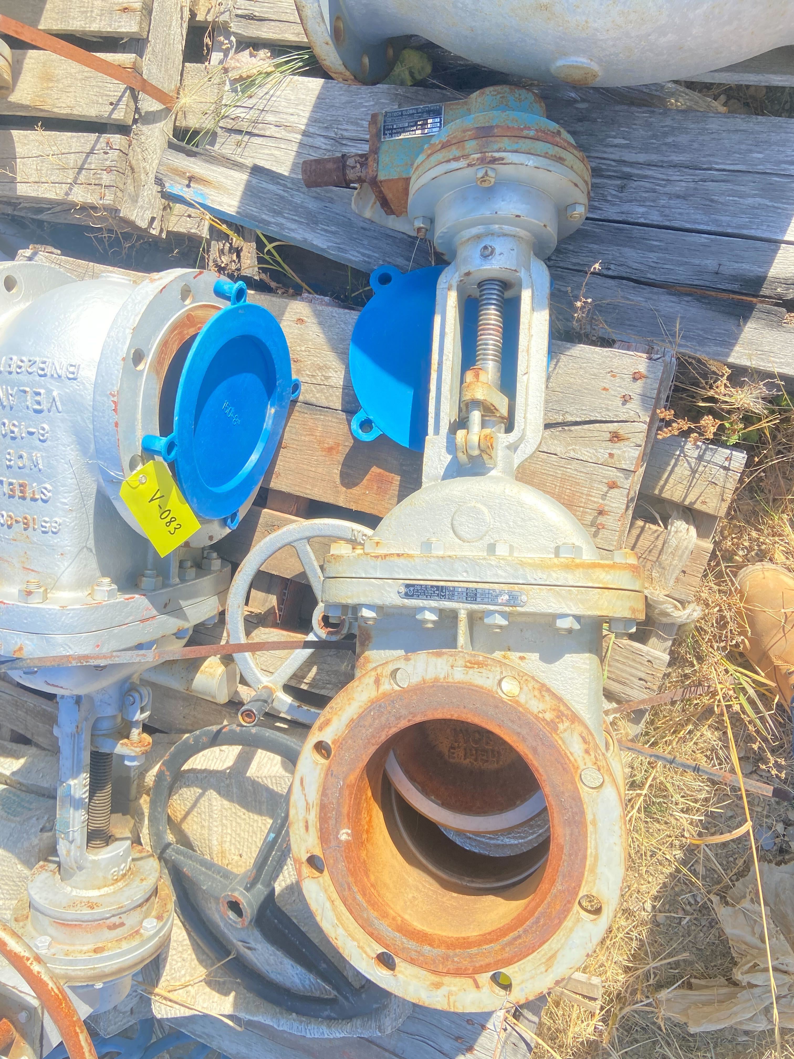 Zy-Tech DSI API 600 Gate Valve FIG G37XUF 8 Inch Class 150 with BG107 Bevel Gear Operator — product image 4 of 5