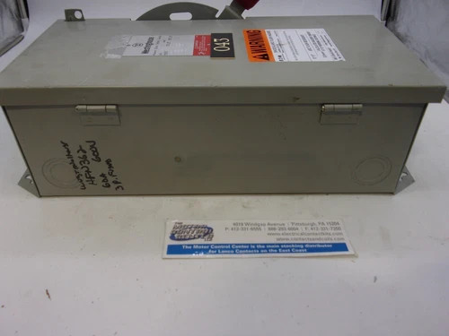 Westinghouse HFN362 Heavy Duty Safety Switch, 60A, 600V, 3-Pole, Fusible, NEMA 1 — product image 8 of 8