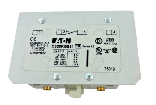 Eaton C320KGS31 Freedom Series A2 Base Auxiliary Contacts — product image 3 of 5