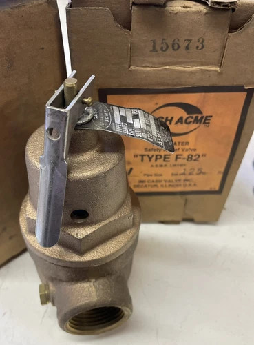 Cash Acme Type F-82 1" Hot Water Safety Relief Valve