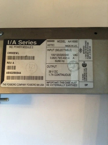 Foxboro I/A Series Power Module 2 CM902WL REV A — primary product image