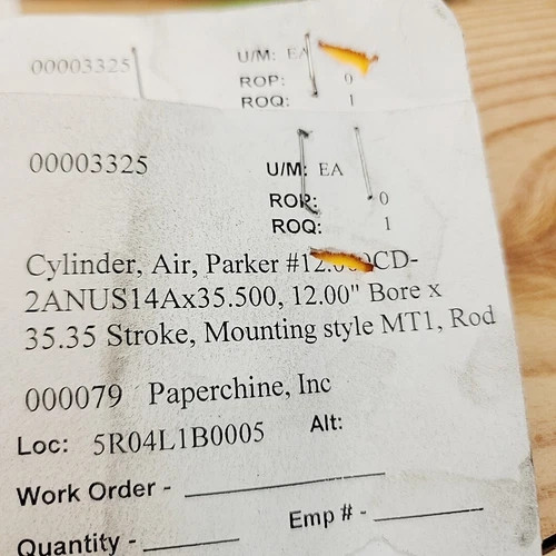 Parker Series 2AN Pneumatic Cylinder 12.00 CD2ANLUS14A 35.500 — product image 4 of 6